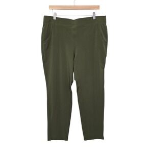 NWT Eddie Bauer Escapelite Jogger Pants Womens Large Olive Green Elastic Waist